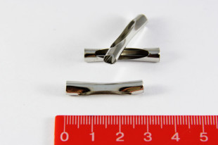 бусины металлические трубочки