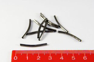 бусины металлические трубочки