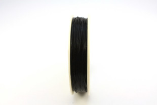 " Gamma" Резинка для бисера полиуретан DN d 0. 6 мм 18 м №19 черный