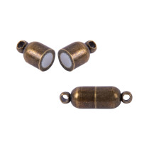 " Zlatka" Замок магнитный FMK- M02 6 х 17 мм 5 шт 01 под античную бронзу