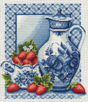 Набор для вышивания " PANNA" GF- 0270 ( ГФ- 0270 ) " Клубника со сливками" 