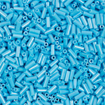 Бисер Чехия BUGLES 351- 12001 2 " 4 мм 50 г 64020 св. голубой меланж