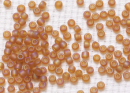Бисер Япония круглый 15/0 10г 0162CF темный топаз матовый, радужный прозрачный